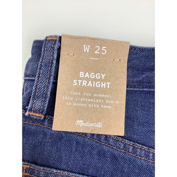 Madewell Baggy Straight jeans size 25 NWT - Picture 6 of 12